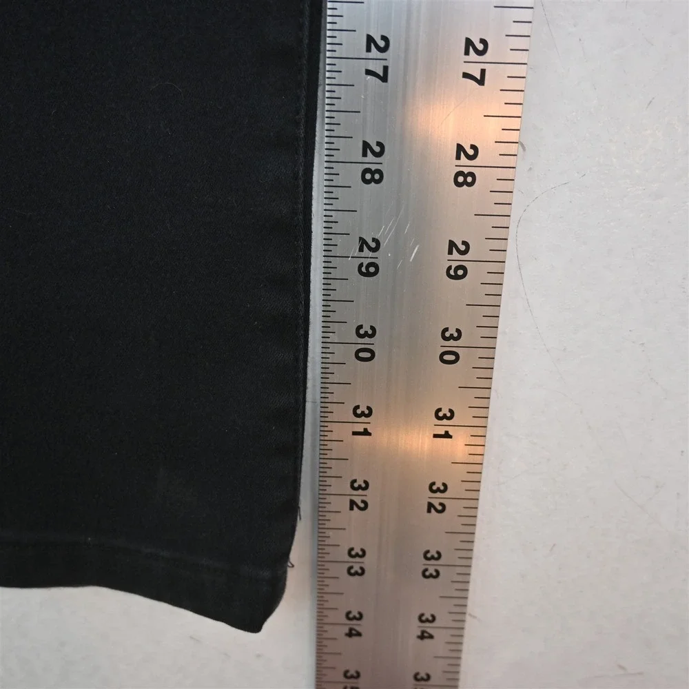 34 Heritage 36x36 Black Brushed Stretch Denim Straight 5 Pocket Mens Jeans